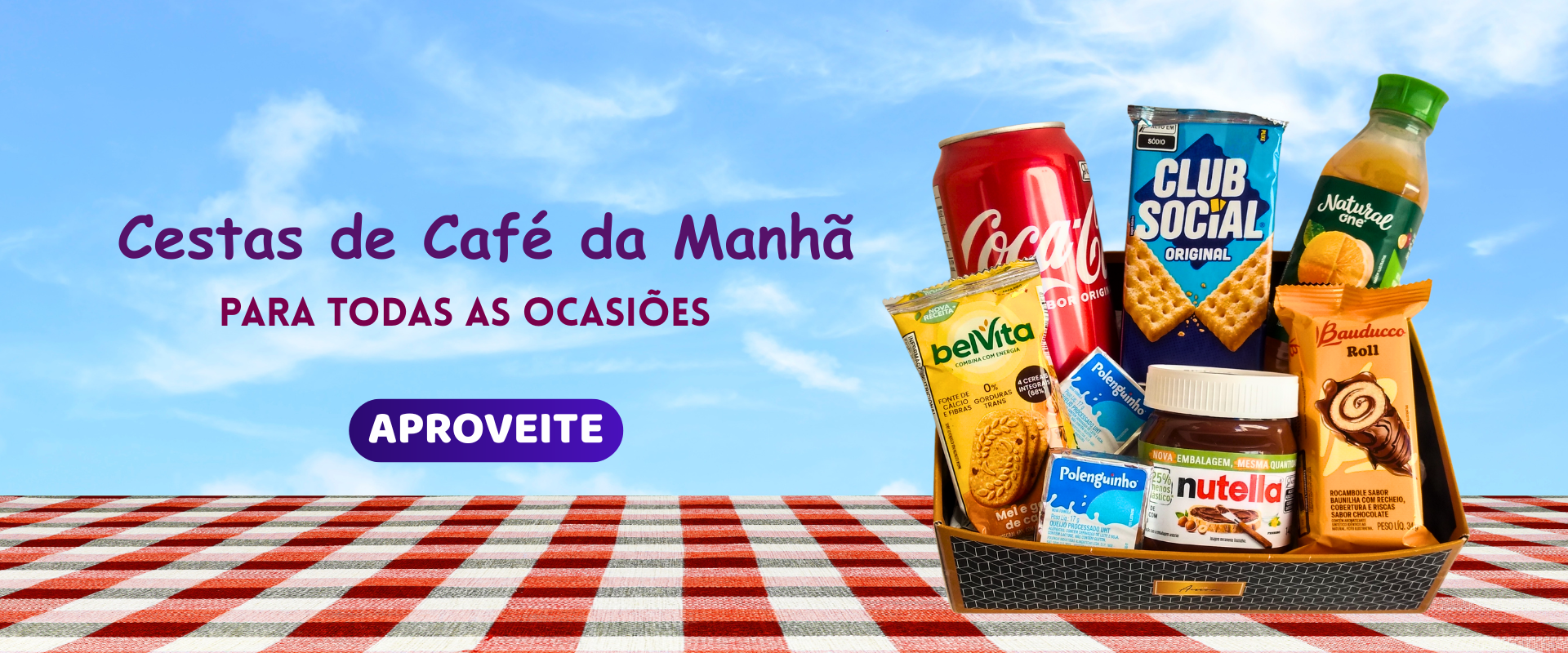 Cestas de café da manhã para todas as ocasiões.